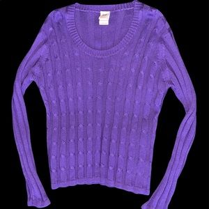 Cable knit sweater in XL